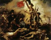 Eugene Delacroix Liberty Leading the People,july 28,1830 Spain oil painting artist